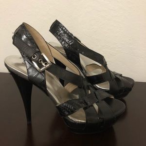 MICHAEL Michael Kors snakeskin platform heels